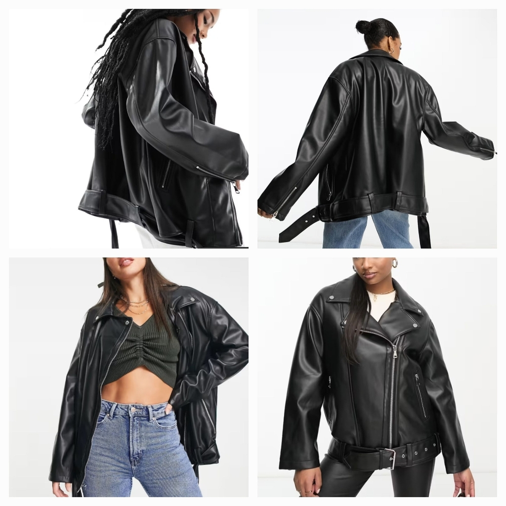ASOS Oversized Moto Jacket - Picture 12 of 15